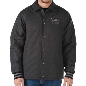 Vans Gray Wool Varsity Jacket for Men